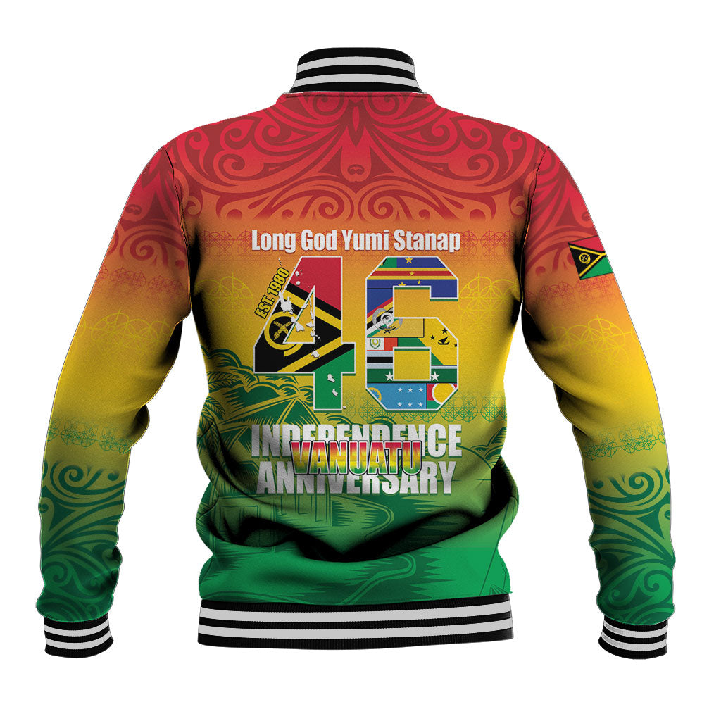 Vanuatu Indipendens Dei Baseball Jacket Yumi 46th Independence Anniversary LT14 - Polynesian Pride