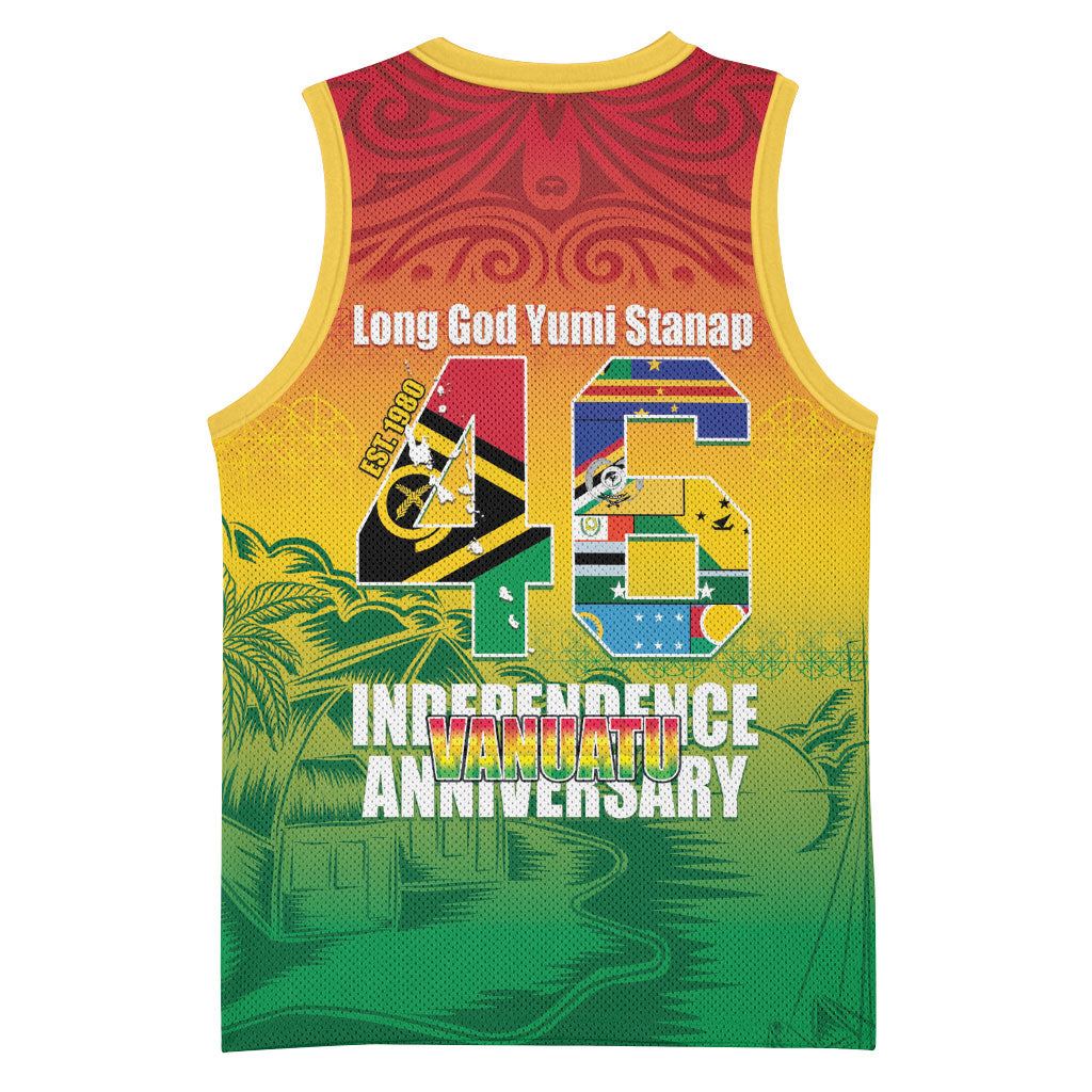 Vanuatu Indipendens Dei Basketball Jersey Yumi 46th Independence Anniversary LT14 - Polynesian Pride