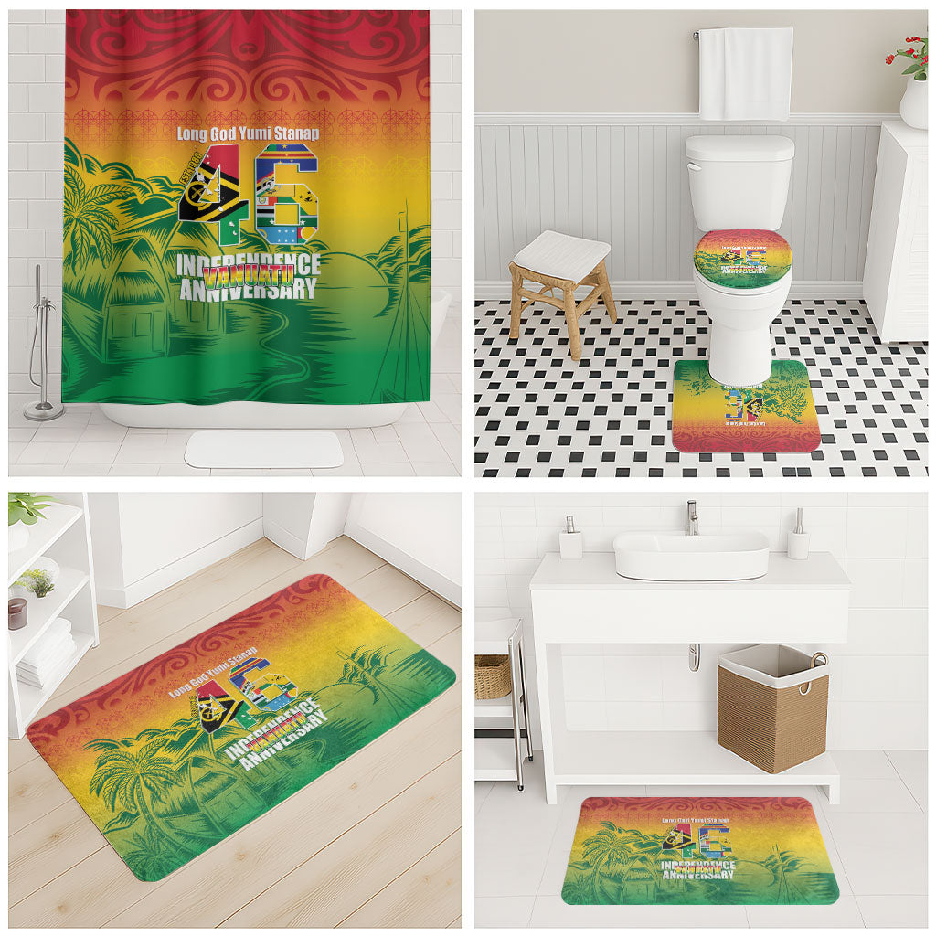 Vanuatu Indipendens Dei Bathroom Set Yumi 46th Independence Anniversary LT14 - Polynesian Pride