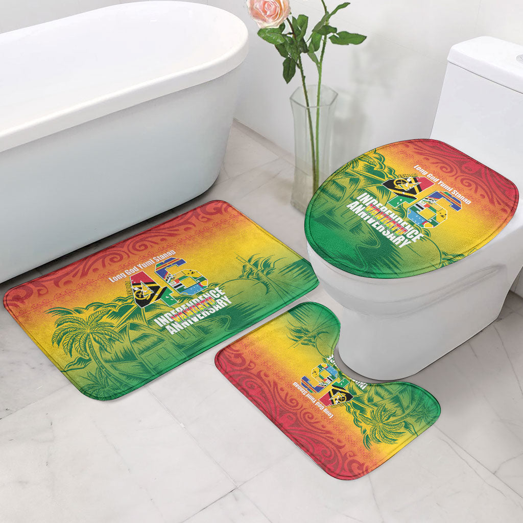 Vanuatu Indipendens Dei Bathroom Set Yumi 46th Independence Anniversary LT14 - Polynesian Pride