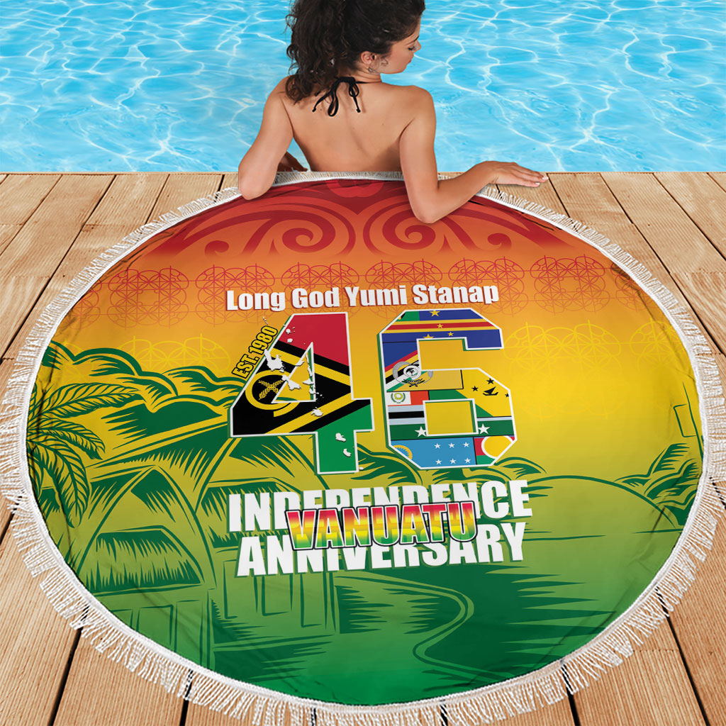 Vanuatu Indipendens Dei Beach Blanket Yumi 46th Independence Anniversary LT14 - Polynesian Pride
