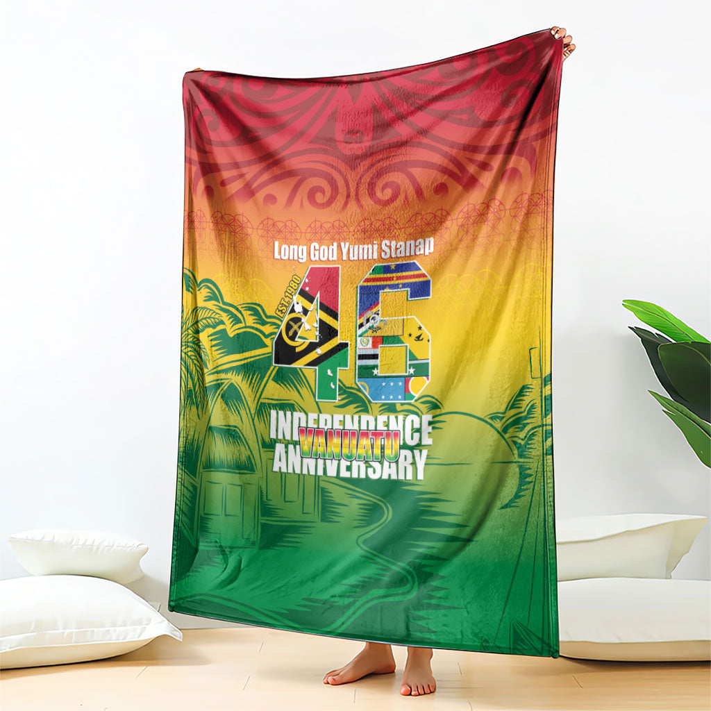 Vanuatu Indipendens Dei Blanket Yumi 46th Independence Anniversary LT14 - Polynesian Pride