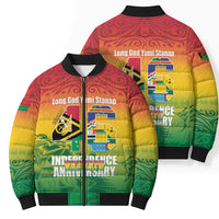 Vanuatu Indipendens Dei Bomber Puffer Jacket Yumi 46th Independence Anniversary LT14 - Polynesian Pride