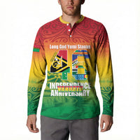 Vanuatu Indipendens Dei Button Sweatshirt Yumi 46th Independence Anniversary LT14 - Polynesian Pride