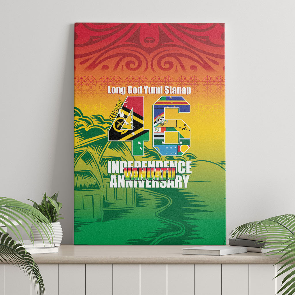 Vanuatu Indipendens Dei Canvas Wall Art Yumi 46th Independence Anniversary LT14 - Polynesian Pride