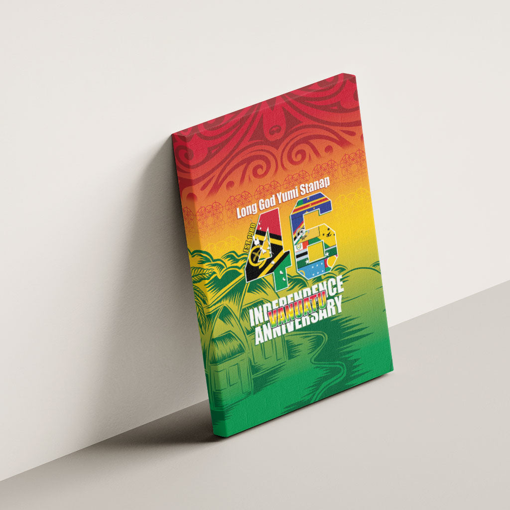 Vanuatu Indipendens Dei Canvas Wall Art Yumi 46th Independence Anniversary LT14 - Polynesian Pride
