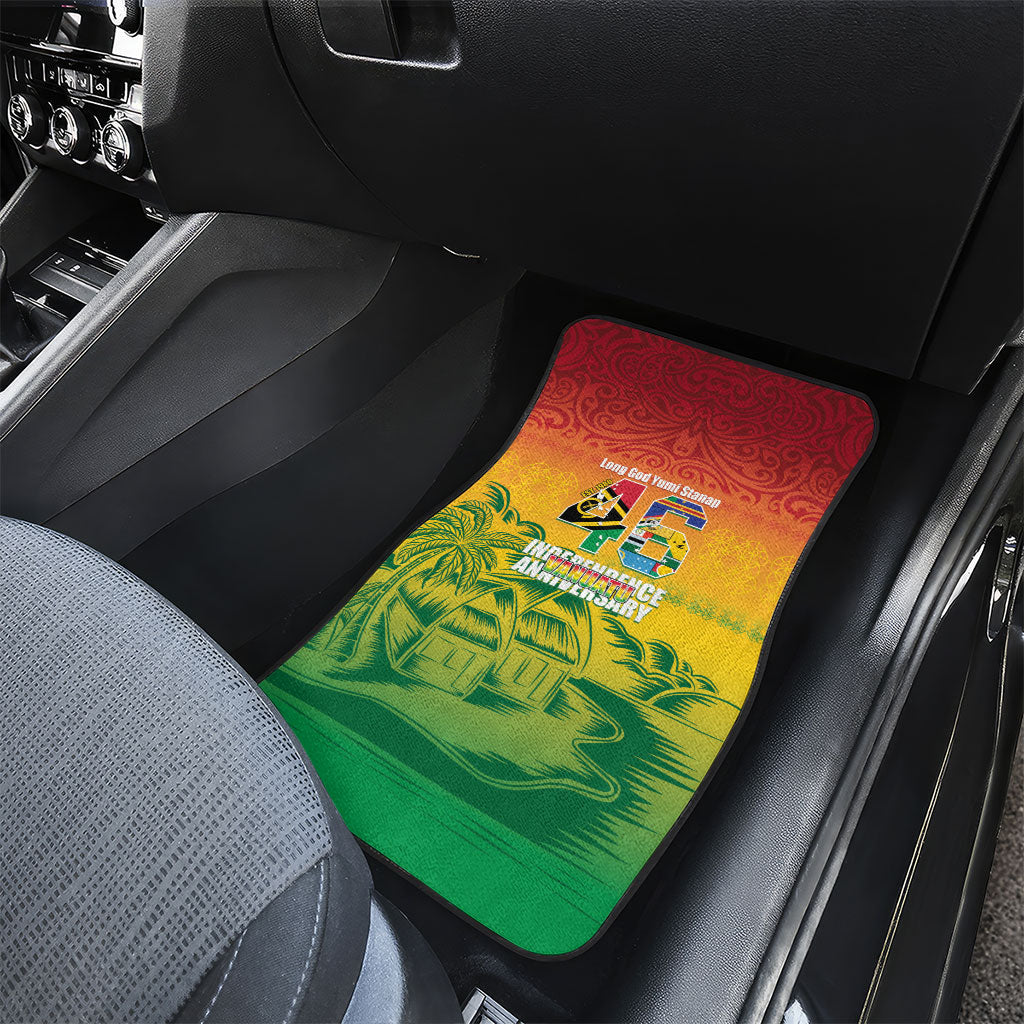 Vanuatu Indipendens Dei Car Mats Yumi 46th Independence Anniversary
