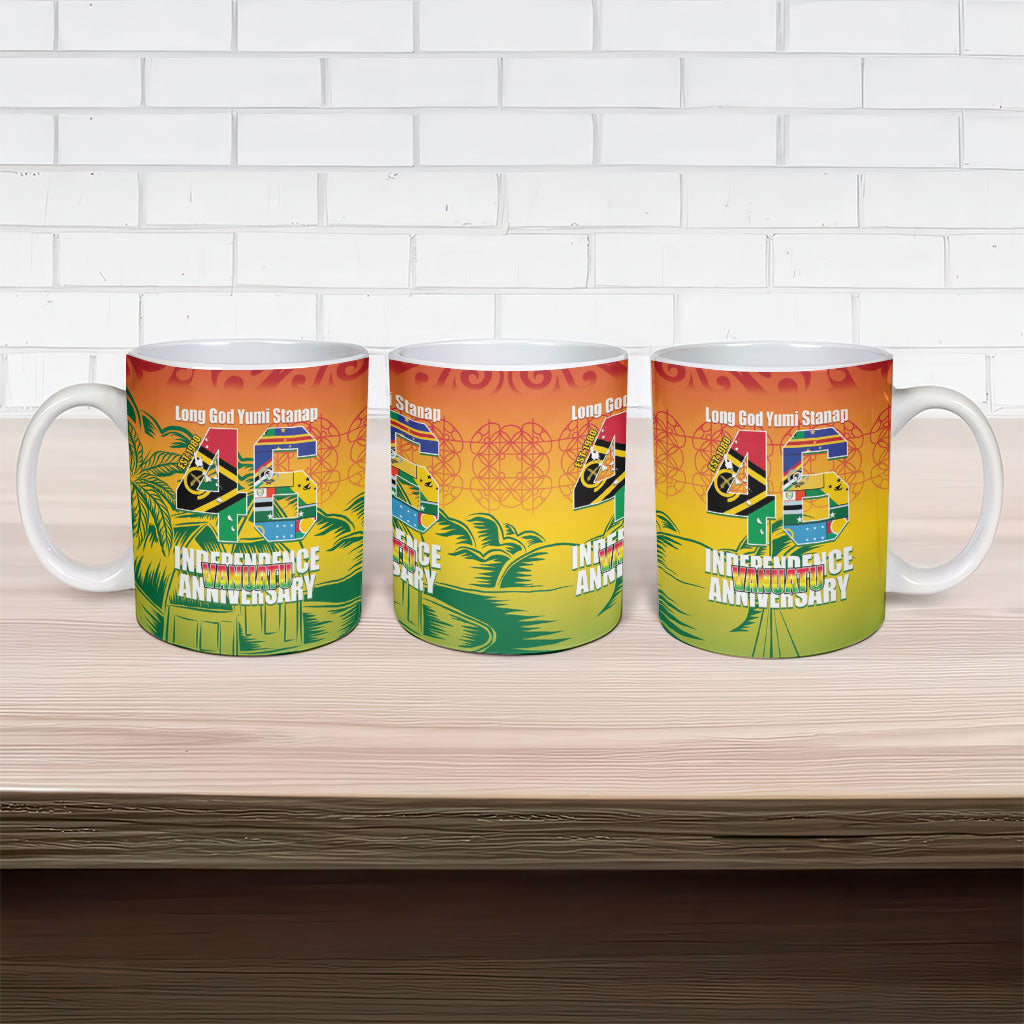 Vanuatu Indipendens Dei Ceramic Mug Yumi 46th Independence Anniversary LT14 - Polynesian Pride