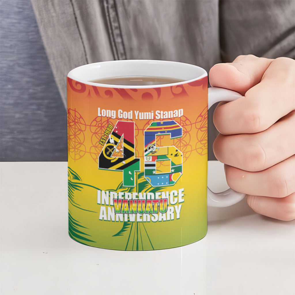 Vanuatu Indipendens Dei Ceramic Mug Yumi 46th Independence Anniversary LT14 - Polynesian Pride