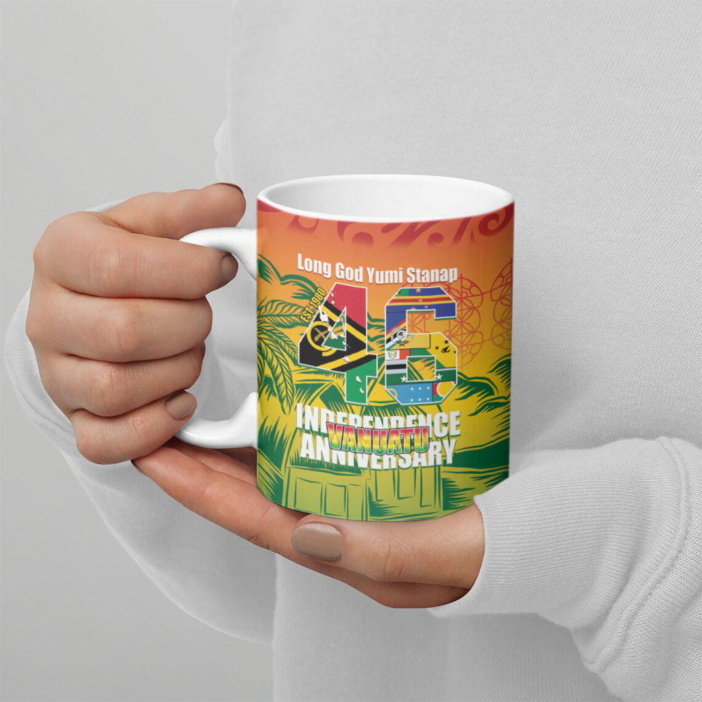 Vanuatu Indipendens Dei Ceramic Mug Yumi 46th Independence Anniversary LT14 - Polynesian Pride