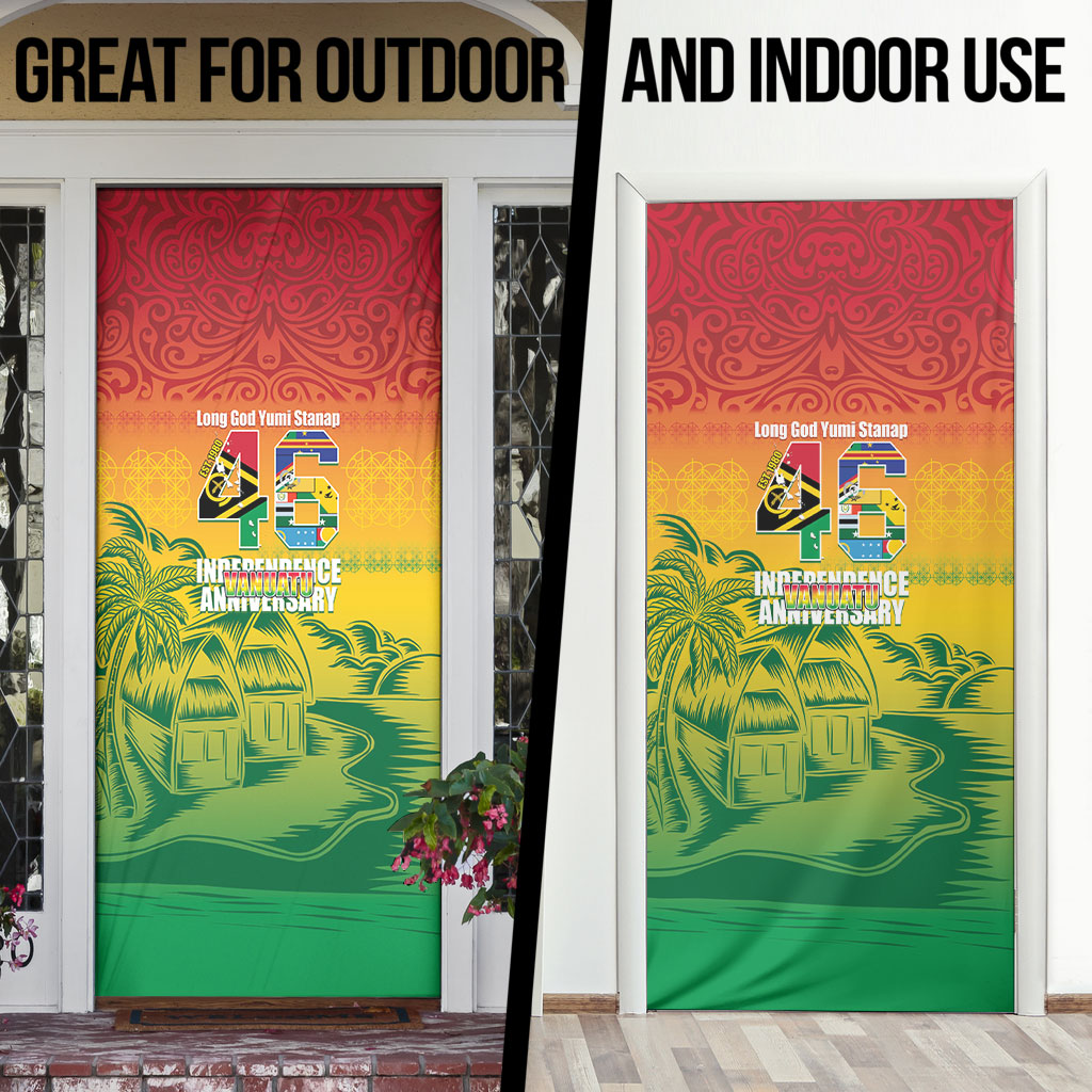 Vanuatu Indipendens Dei Door Cover Yumi 46th Independence Anniversary LT14 - Polynesian Pride