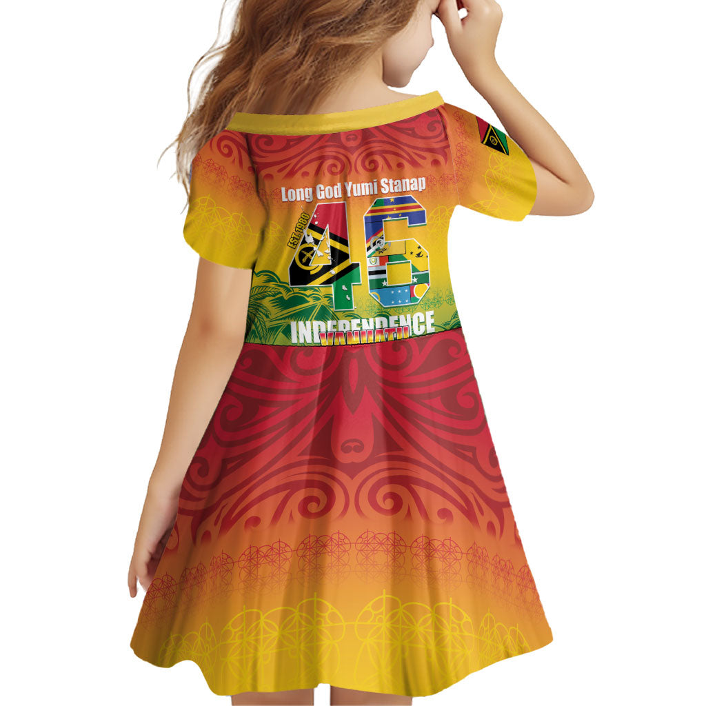 Vanuatu Indipendens Dei Family Matching Off Shoulder Short Dress and Hawaiian Shirt Yumi 46th Independence Anniversary