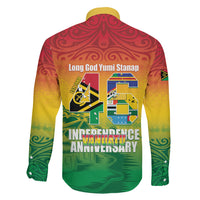 Vanuatu Indipendens Dei Family Matching Off Shoulder Short Dress and Hawaiian Shirt Yumi 46th Independence Anniversary