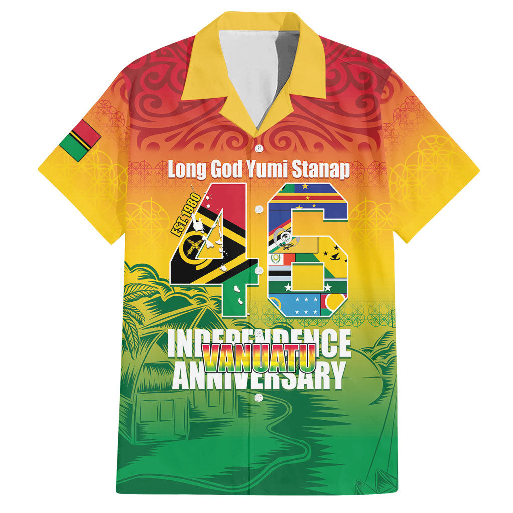 Vanuatu Indipendens Dei Hawaiian Shirt Yumi 46th Independence Anniversary LT14 Reggae - Polynesian Pride