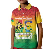Vanuatu Indipendens Dei Kid Polo Shirt Yumi 46th Independence Anniversary LT14 Kid Reggae - Polynesian Pride