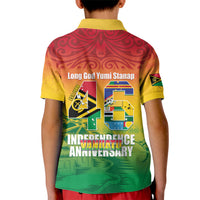 Vanuatu Indipendens Dei Kid Polo Shirt Yumi 46th Independence Anniversary LT14 - Polynesian Pride