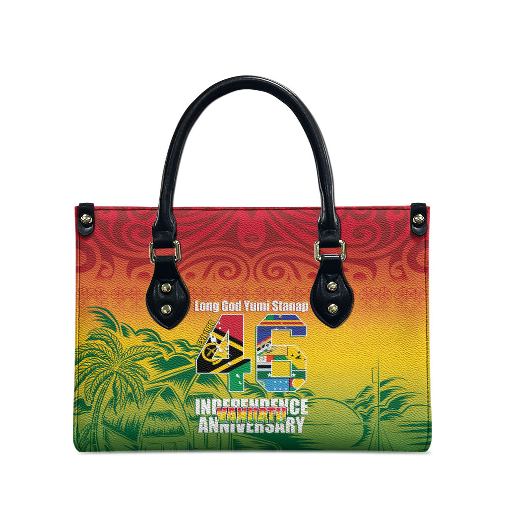 Vanuatu Indipendens Dei Leather Bag Yumi 46th Independence Anniversary LT14 - Polynesian Pride