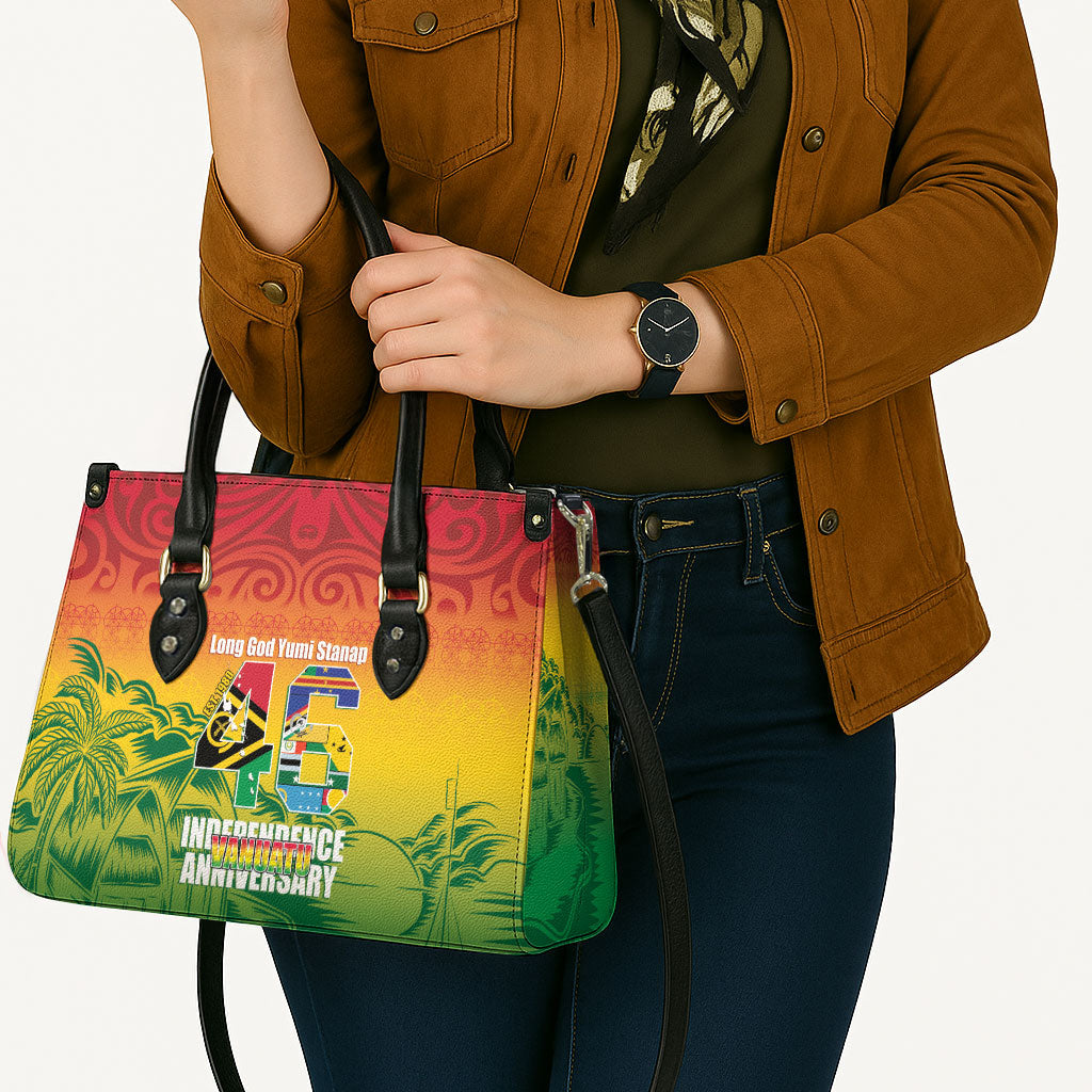 Vanuatu Indipendens Dei Leather Bag Yumi 46th Independence Anniversary LT14 - Polynesian Pride