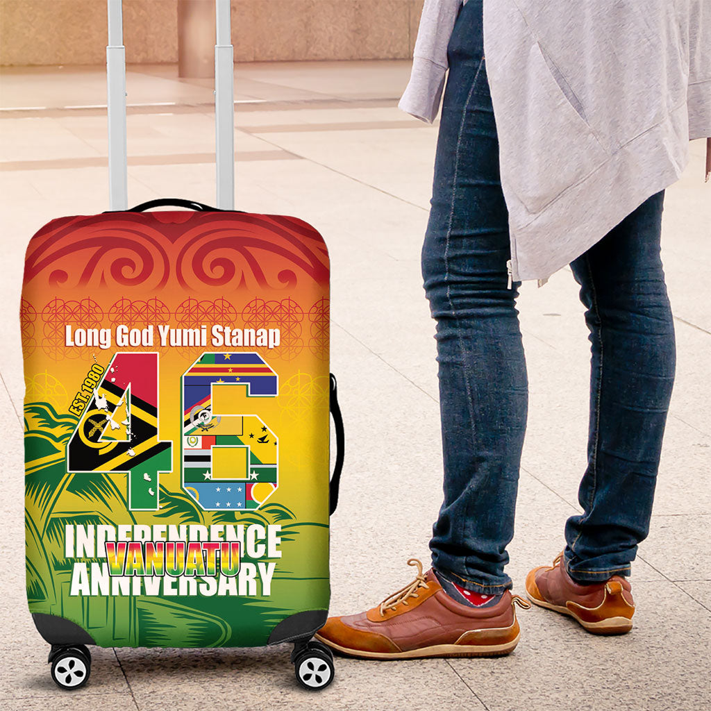 Vanuatu Indipendens Dei Luggage Cover Yumi 46th Independence Anniversary LT14 Reggae - Polynesian Pride