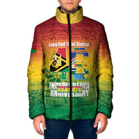 Vanuatu Indipendens Dei Padded Jacket Yumi 46th Independence Anniversary LT14 Men Reggae - Polynesian Pride