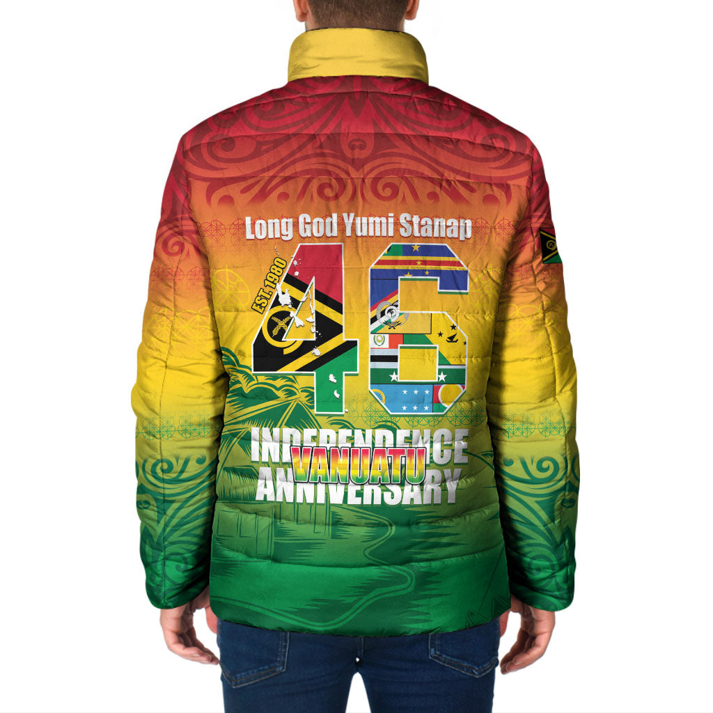 Vanuatu Indipendens Dei Padded Jacket Yumi 46th Independence Anniversary LT14 - Polynesian Pride