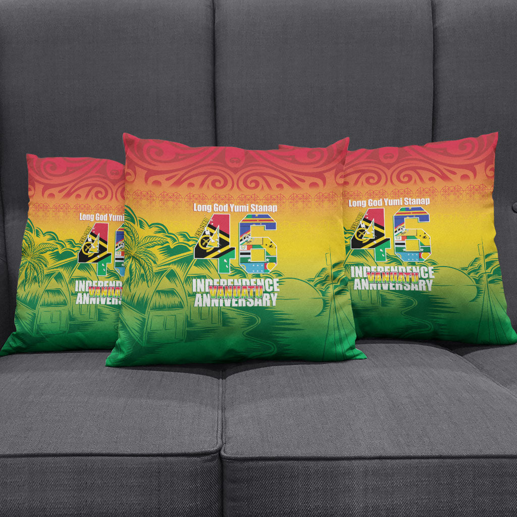 Vanuatu Indipendens Dei Pillow Cover Yumi 46th Independence Anniversary LT14 - Polynesian Pride