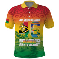 Vanuatu Indipendens Dei Polo Shirt Yumi 46th Independence Anniversary LT14 Reggae - Polynesian Pride