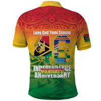 Vanuatu Indipendens Dei Polo Shirt Yumi 46th Independence Anniversary LT14 - Polynesian Pride