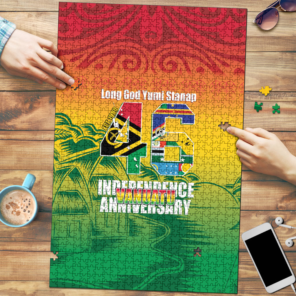 Vanuatu Indipendens Dei Puzzle Yumi 46th Independence Anniversary LT14 Reggae - Polynesian Pride