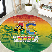 Vanuatu Indipendens Dei Round Carpet Yumi 46th Independence Anniversary LT14 Reggae - Polynesian Pride