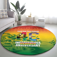Vanuatu Indipendens Dei Round Carpet Yumi 46th Independence Anniversary LT14 - Polynesian Pride
