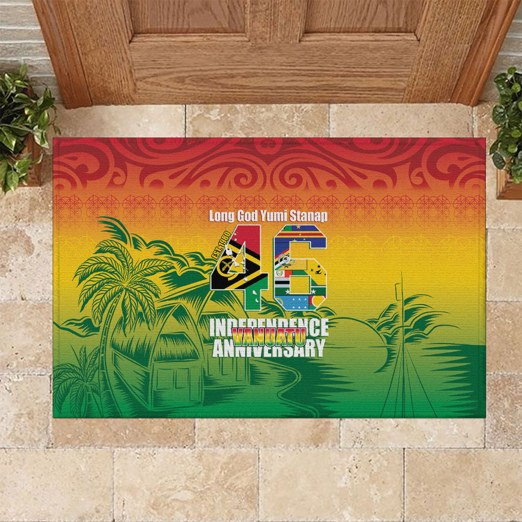 Vanuatu Indipendens Dei Rubber Doormat Yumi 46th Independence Anniversary LT14 Reggae - Polynesian Pride