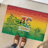 Vanuatu Indipendens Dei Rubber Doormat Yumi 46th Independence Anniversary LT14 - Polynesian Pride