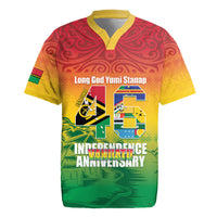 Vanuatu Indipendens Dei Rugby Jersey Yumi 46th Independence Anniversary LT14 Reggae - Polynesian Pride
