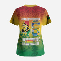Vanuatu Indipendens Dei Scrub Top Yumi 46th Independence Anniversary LT14 - Polynesian Pride