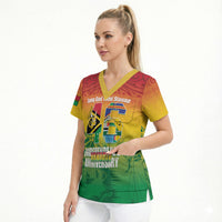 Vanuatu Indipendens Dei Scrub Top Yumi 46th Independence Anniversary LT14 - Polynesian Pride