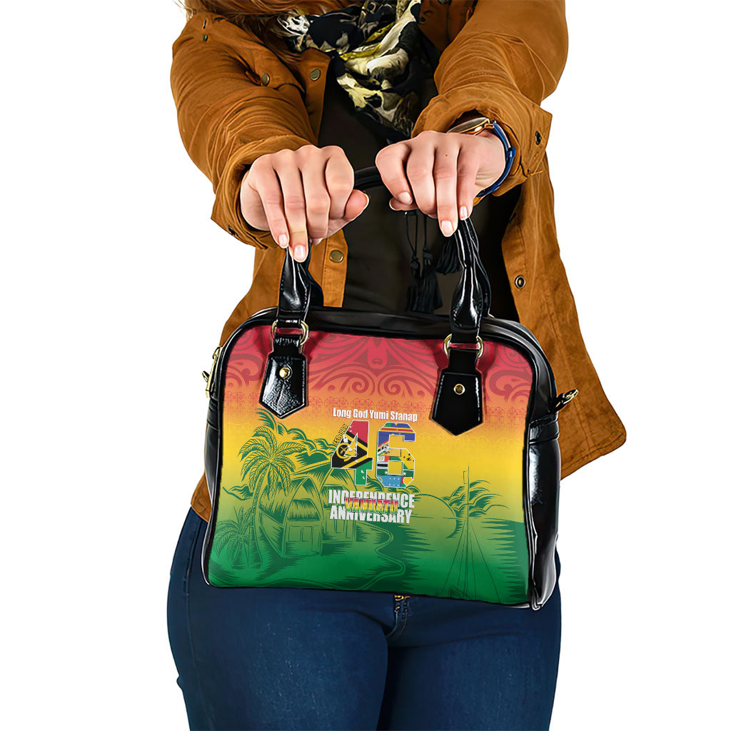 Vanuatu Indipendens Dei Shoulder Handbag Yumi 46th Independence Anniversary