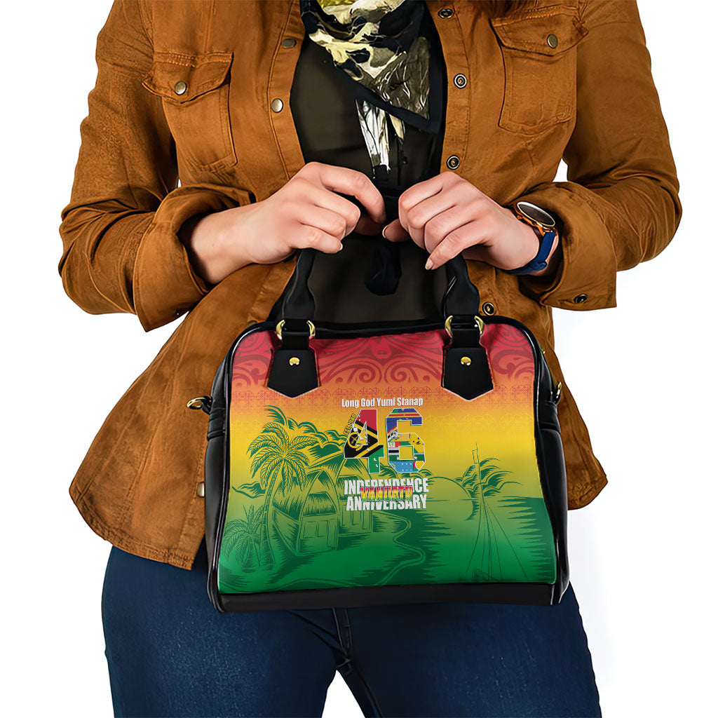 Vanuatu Indipendens Dei Shoulder Handbag Yumi 46th Independence Anniversary