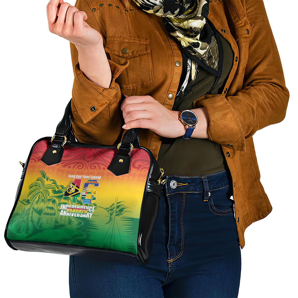 Vanuatu Indipendens Dei Shoulder Handbag Yumi 46th Independence Anniversary