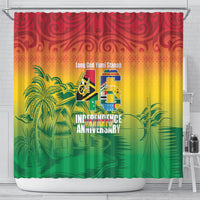 Vanuatu Indipendens Dei Shower Curtain Yumi 46th Independence Anniversary