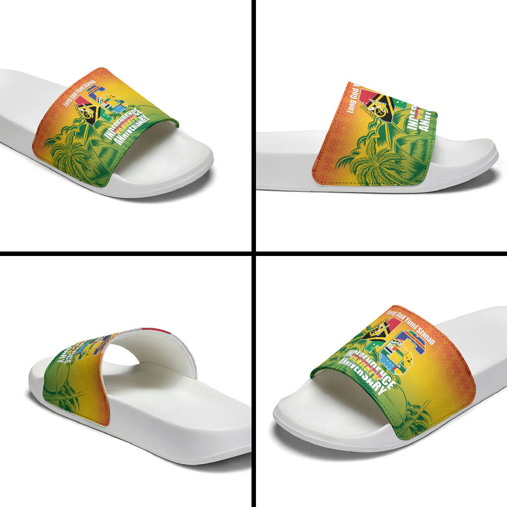 Vanuatu Indipendens Dei Slide Sandals Yumi 46th Independence Anniversary LT14 - Polynesian Pride