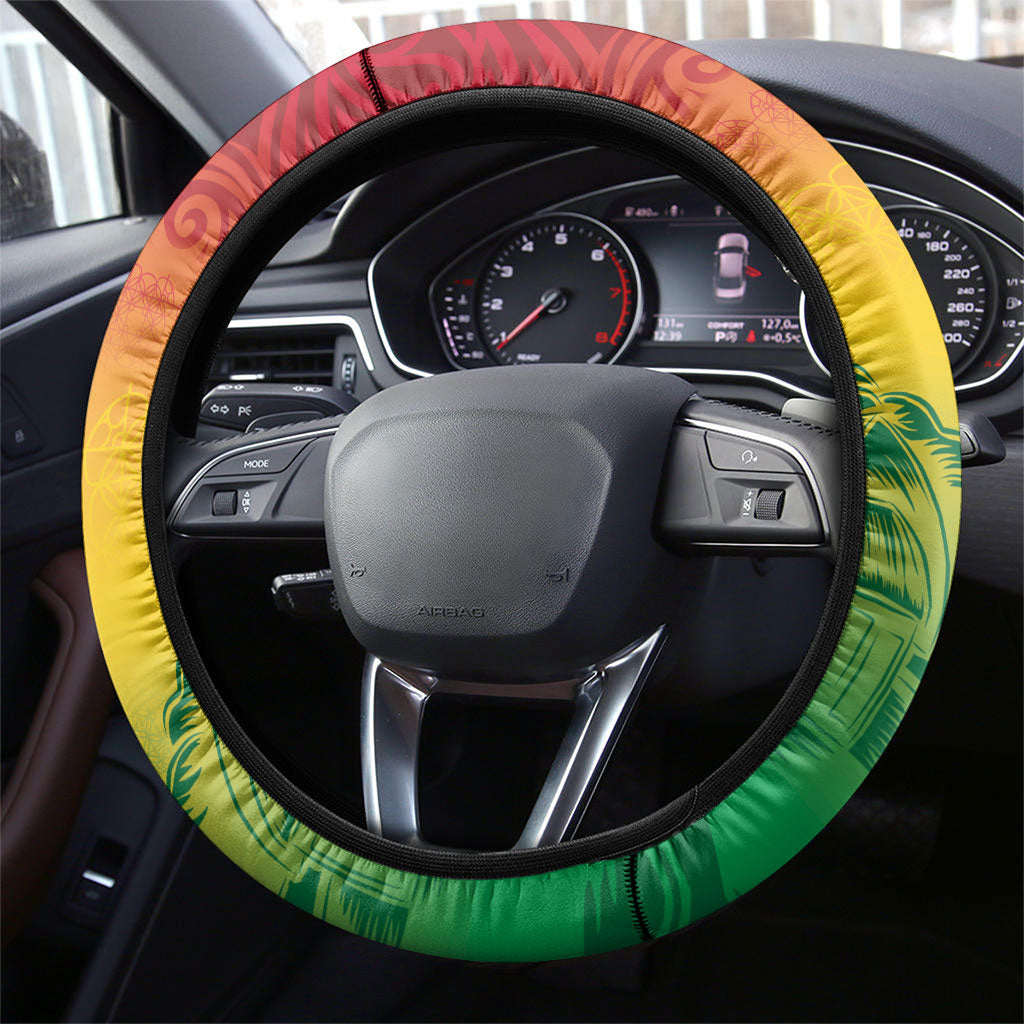 Vanuatu Indipendens Dei Steering Wheel Cover Yumi 46th Independence Anniversary LT14 - Polynesian Pride