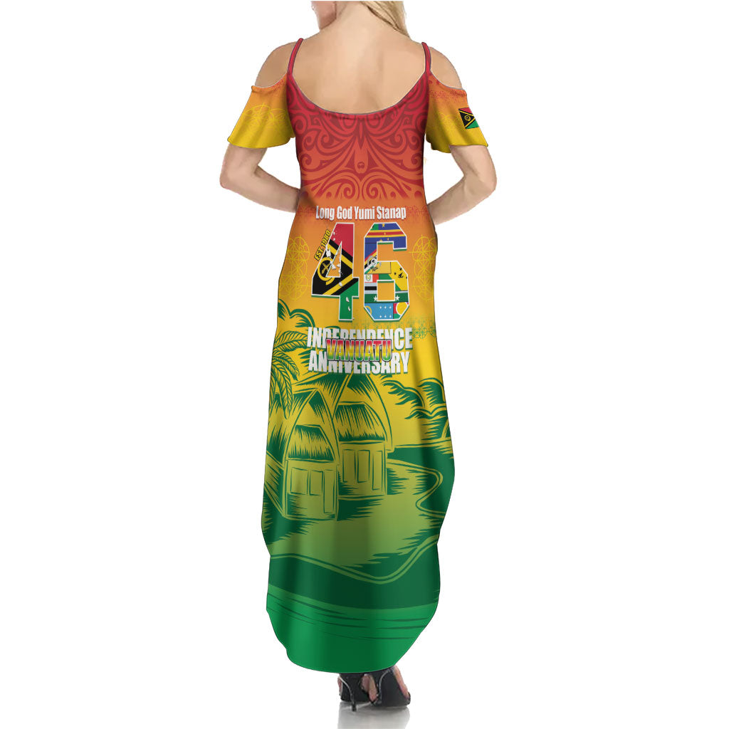 Vanuatu Indipendens Dei Summer Maxi Dress Yumi 46th Independence Anniversary LT14 - Polynesian Pride