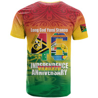Vanuatu Indipendens Dei T Shirt Yumi 46th Independence Anniversary LT14 - Polynesian Pride