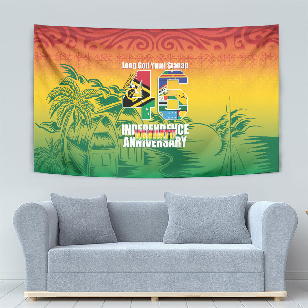 Vanuatu Indipendens Dei Tapestry Yumi 46th Independence Anniversary LT14 - Polynesian Pride