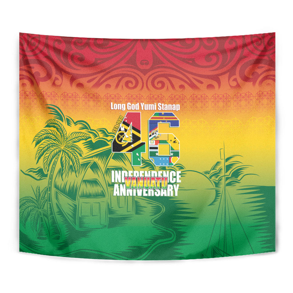 Vanuatu Indipendens Dei Tapestry Yumi 46th Independence Anniversary LT14 - Polynesian Pride