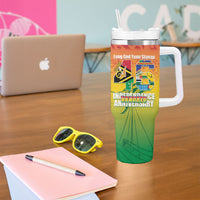 Vanuatu Indipendens Dei Tumbler With Handle Yumi 46th Independence Anniversary LT14 - Polynesian Pride