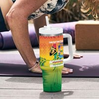 Vanuatu Indipendens Dei Tumbler With Handle Yumi 46th Independence Anniversary LT14 - Polynesian Pride