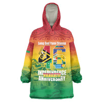 Vanuatu Indipendens Dei Wearable Blanket Hoodie Yumi 46th Independence Anniversary