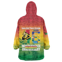 Vanuatu Indipendens Dei Wearable Blanket Hoodie Yumi 46th Independence Anniversary